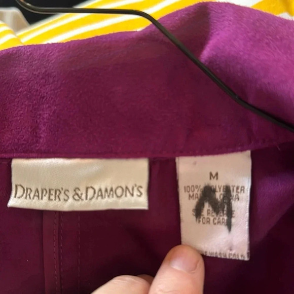 Draper & Damon’s lightweight suede effect jacket size Med EUC - Picture 2 of 3